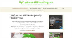 Desktop Screenshot of myfreecamsaffiliate.com