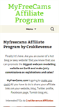 Mobile Screenshot of myfreecamsaffiliate.com